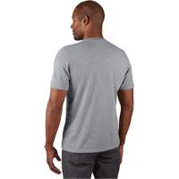 Hybrid Work Tee Shirt, Men's, Small, Grey Superchem Industries