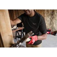 Hybrid Work Tee Shirt, Men's, Small, Black Superchem Industries