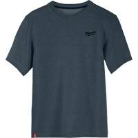 Hybrid Work Tee Shirt, Men's, Small, Blue Superchem Industries