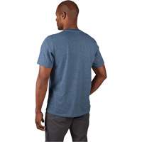 Hybrid Work Tee Shirt, Men's, Small, Blue Superchem Industries
