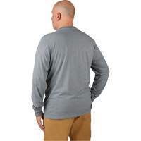 Hybrid Work Tee Shirt, Men's, Small, Grey Superchem Industries