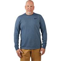 Hybrid Work Tee Shirt, Men's, Small, Blue Superchem Industries