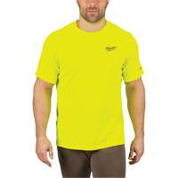 Workskin Lightweight High Visibility Shirt, Men's, Small, Yellow Superchem Industries