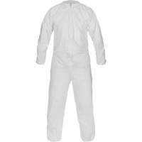 CleanMax&reg; Clean Manufactured Non-Sterile Coverall, Medium, White, Microporous Superchem Industries