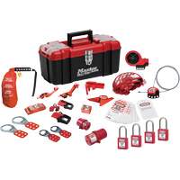 Premier Lockout Kit with Zenex Thermoplastic Locks, Electrical/Valve Kit, 27 Components Superchem Industries