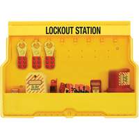Premier Electrical Lockout Station, None Padlocks, 16 Padlock Capacity, Padlocks Not Included Superchem Industries