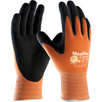 ATG MaxiFlex&reg; Ultimate High Visibility Seamless Gloves, Large, Nitrile Coating, 15 Gauge, Lycra&reg;/Nylon Shell Superchem Industries