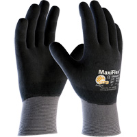 ATG MaxiFlex&reg; Ultimate Touchscreen Compatible Gloves, Large, Nitrile Coating, 15 Gauge, Nylon/Elastane Shell Superchem Industries