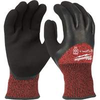 Winter Cut-Resistant Gloves, Size X-Large, 15 Gauge, Rubber Latex Coated, ANSI/ISEA 105 Level 3 Superchem Industries