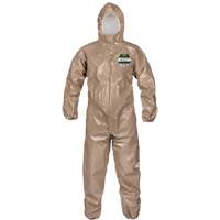 Coveralls, ChemMax 4 Plus, Large, Brown Superchem Industries