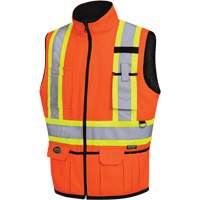 6688 Reversible Vest, High Visibility Orange, 2X-Large, Polyester Superchem Industries