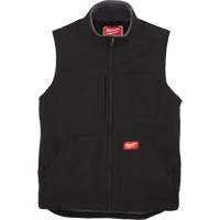 Heavy-Duty Sherpa-Lined Vest, Men's, Small, Black Superchem Industries