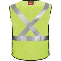 Gilet de s&eacute;curit&eacute; &agrave; maille d&eacute;tachable, Noir/Jaune lime haute visibilit&eacute;, Moyen/Petit Superchem Industries