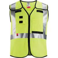 Gilet de s&eacute;curit&eacute; &agrave; maille d&eacute;tachable, Noir/Jaune lime haute visibilit&eacute;, Moyen/Petit Superchem Industries