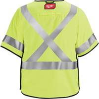 Gilet de s&eacute;curit&eacute; &agrave; maille d&eacute;tachable, Noir/Jaune lime haute visibilit&eacute;, Moyen/Petit Superchem Industries