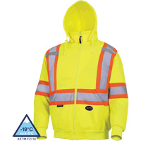 6925 Chandail &agrave; capuche, T-petit, Jaune haute visibilit&eacute; Superchem Industries