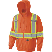 6940 Chandail capuche &agrave; fermeture &eacute;clair, Petit, Orange haute visibilit&eacute; Superchem Industries