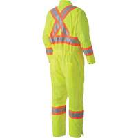5999A Traffic Safety Coveralls, X-Small, High Visibility Lime-Yellow Superchem Industries