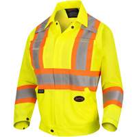 5999JW Women's Traffic Safety Jacket, Polyester, High Visibility Lime-Yellow, X-Small Superchem Industries
