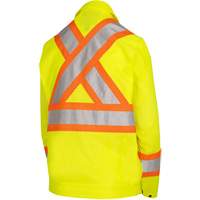 5999JW Women's Traffic Safety Jacket, Polyester, High Visibility Lime-Yellow, X-Small Superchem Industries
