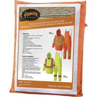 5608 210D Waterproof Rain Suit, Polyester/PVC, Small, High Visibility Orange Superchem Industries