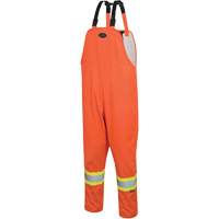 5627 The Rock 300D Bib Pants, Polyester, Small, High Visibility Orange Superchem Industries