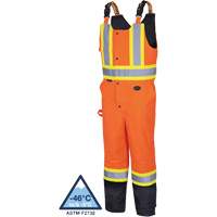 5040BB Salopettes matelass&eacute;es imperm&eacute;ables, Polyester, T-petit, Noir/Orange haute visibilit&eacute; Superchem Industries