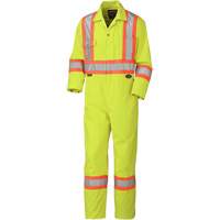5512 Coveralls, 36, High Visibility Lime-Yellow Superchem Industries