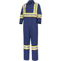 5516T Safety Coveralls, 44 (Tall), Navy Blue Superchem Industries