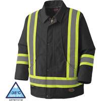 5535BKA Quilted Duck Parka, Black, X-Small Superchem Industries