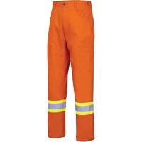 4461 Ultra-Cool Safety Pants, Cotton, 30, High Visibility Orange Superchem Industries