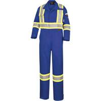 5558A High-Visibility Flame-Resistant Coveralls, Size 38, Royal Blue, 11 cal/cm² Superchem Industries