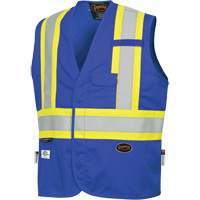 7730 FR-Tech&reg; Flame-Resistant Arc Safety Vest, Small, Royal Blue, 10 cal/cm² Superchem Industries