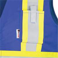 7730 FR-Tech&reg; Flame-Resistant Arc Safety Vest, Small, Royal Blue, 10 cal/cm² Superchem Industries