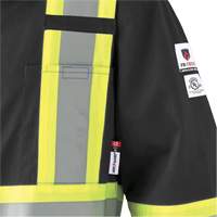 7702BKT Combinaison FR-Tech contre les arcs, Taille 40 (grand taille), Noir, 10 cal/cm² Superchem Industries