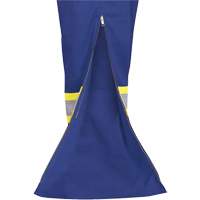 7706 FR-Tech&reg; Flame-Resistant Coverall with Leg Zippers, Size 36, Royal Blue, 9.7 cal/cm² Superchem Industries