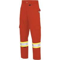 7765 FR-Tech&reg; 88/12 Arc Rated High-Visibility Safety Cargo Pants, 30, x 32, High Visibility Orange, 10 cal/cm² Superchem Industries