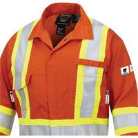7702W FR-Tech&reg; Women's FR/Arc-Rated Coveralls, Size X-Small, High Visibility Orange, 10 cal/cm² Superchem Industries