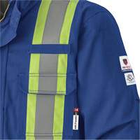 5523 Flame-Resistant Safety Parka, Small, Royal Blue, 58 cal/cm² Superchem Industries