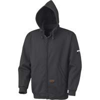 337 Flame-Resistant Zip Style Hoodie, Men's, X-Small, Black, 22 cal/cm² Superchem Industries