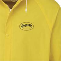 577J Rain Jacket, Polyester/PVC, Small, Yellow Superchem Industries