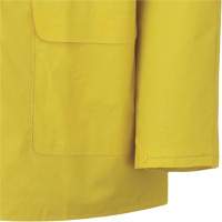 577J Rain Jacket, Polyester/PVC, Small, Yellow Superchem Industries