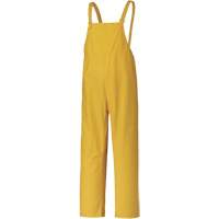 577P Storm Master&reg; Bib Pants, Small, Polyester/PVC, Yellow Superchem Industries