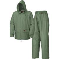 583 Rain Suit, Polyester/PVC, Small, Green Superchem Industries