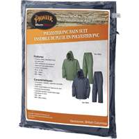 583 Rain Suit, Polyester/PVC, Small, Green Superchem Industries