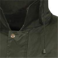 D8120J Nailhead Ripstop Tree Planter Hooded Jacket, Polyester/PVC, X-Small, Green Superchem Industries