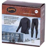 D2200A Premium Quick-Dry & Moisture-Wicking Underwear Set, Men's, X-Small, Black Superchem Industries