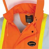 5892PKT High-Visibility FR Waterproof Safety Jacket, X-Small, High Visibility Orange Superchem Industries