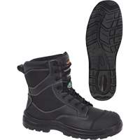 1050 Black Composite Safety Work Boots, Leather, Size 14, Impermeable Superchem Industries