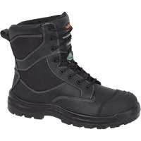 1050 Black Composite Safety Work Boots, Leather, Size 14, Impermeable Superchem Industries
